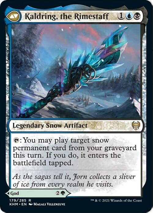 Jorn, God of Winter // Kaldring, the Rimestaff Card Back