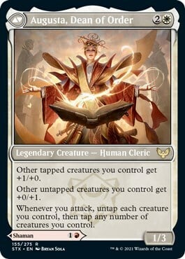 Plargg, Dean of Chaos // Augusta, Dean of Order Card Back