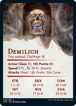 Art Series: Demilich Card Back