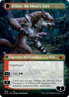 Arlinn, the Pack's Hope // Arlinn, the Moon's Fury Card Back