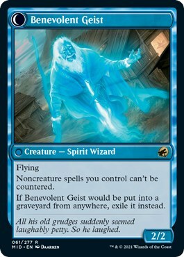 Eremita Malevolo // Geist Benevolo Card Back