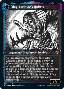 Ludevic, Necrogenius // Olag, Ludevic's Hubris Card Back