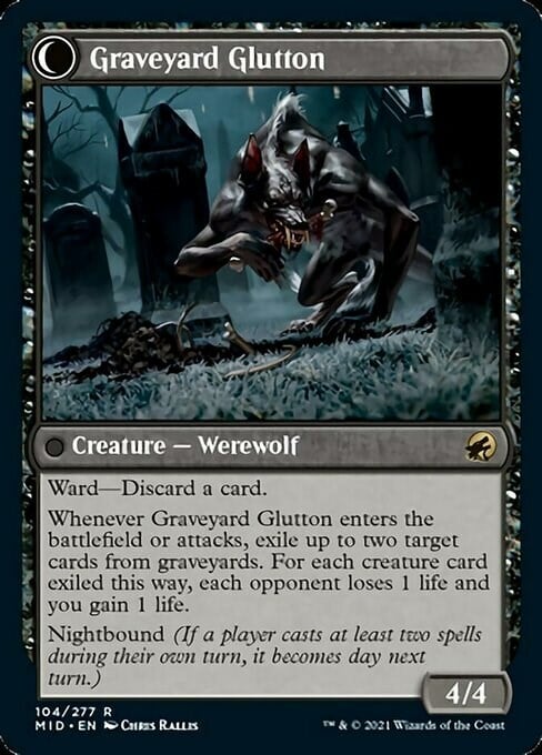 Graveyard Trespasser // Graveyard Glutton Card Back