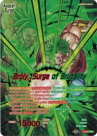 Broly // Broly, Surge of Brutality Card Back