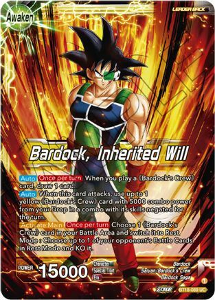 Bardock's Crew // Bardock, Inherited Will Card Back