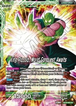 King Piccolo // King Piccolo, World Conquest Awaits Card Back