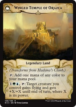 Hadana's Climb // Winged Temple of Orazca Card Back