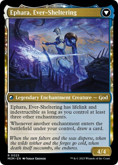 Invasion of Theros // Ephara, Ever-Sheltering Card Back