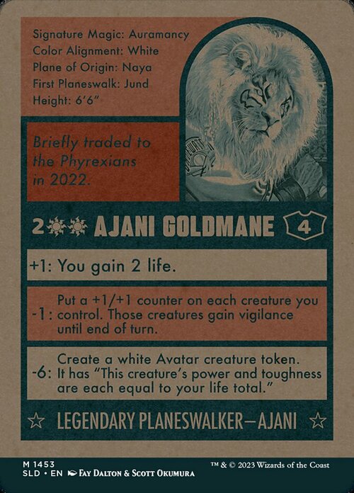 Ajani Goldmane Card Back