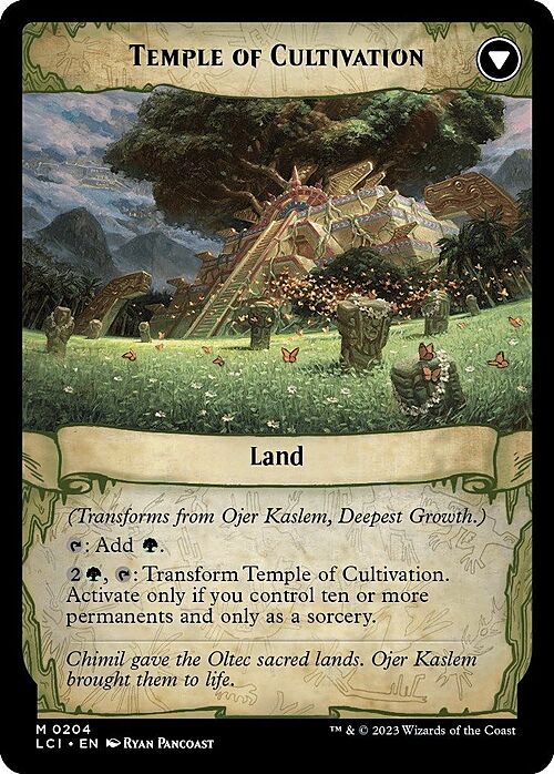 Ojer Kaslem, Deepest Growth // Temple of Cultivation Card Back