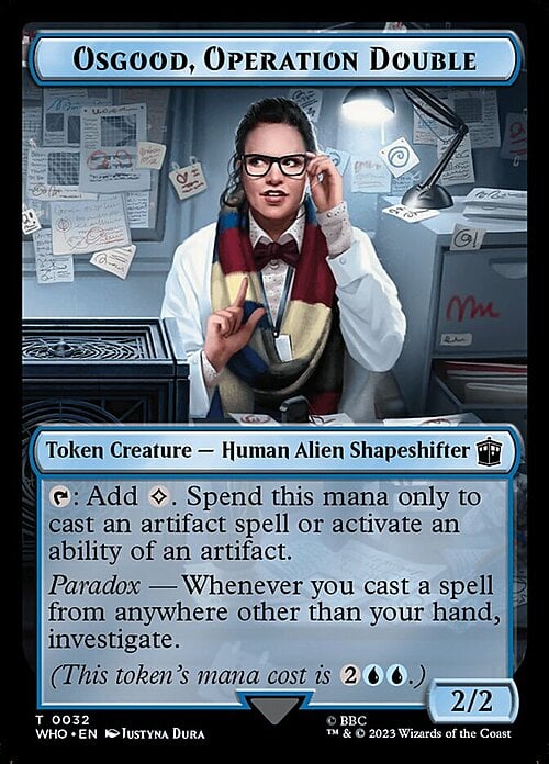 Alien Angel // Osgood, Operation Double Card Back