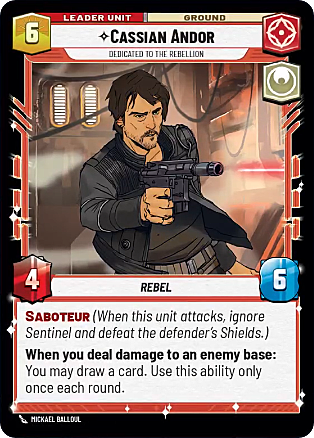 Cassian Andor - Dedicated to the Rebellion Card Back