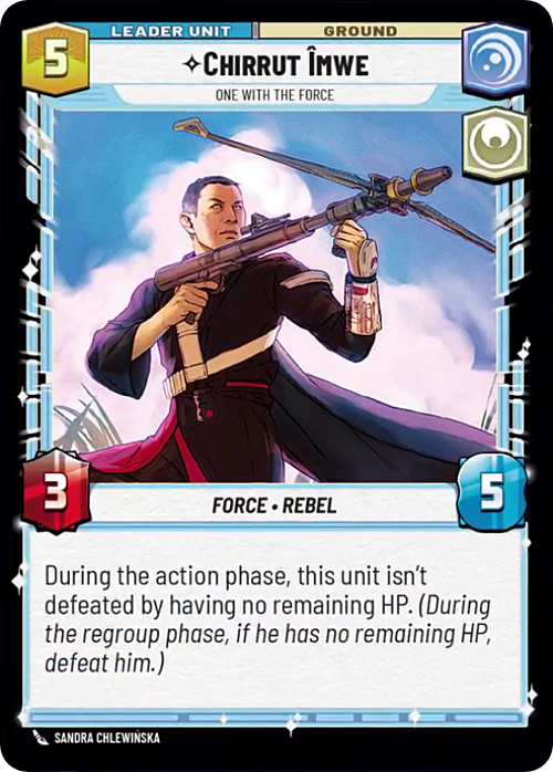 Chirrut Îmwe - One With The Force Card Back