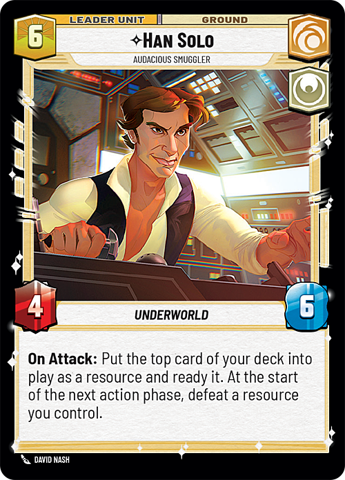 Han Solo - Audacious Smuggler Card Back