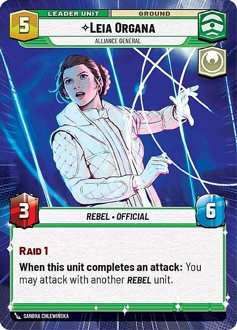 Leia Organa - Alliance General Card Back