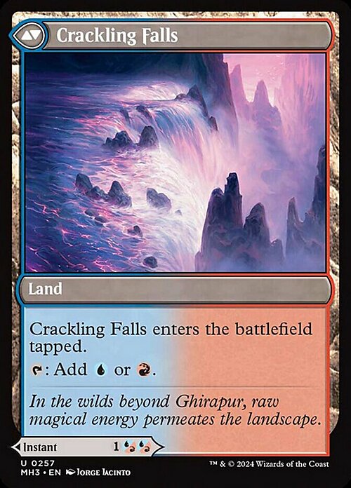 Rush of Inspiration // Crackling Falls Card Back