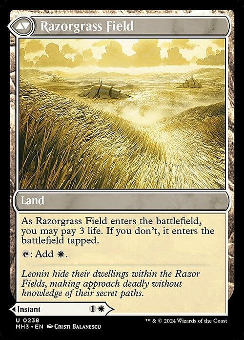 Razorgrass Ambush // Razorgrass Field Card Back