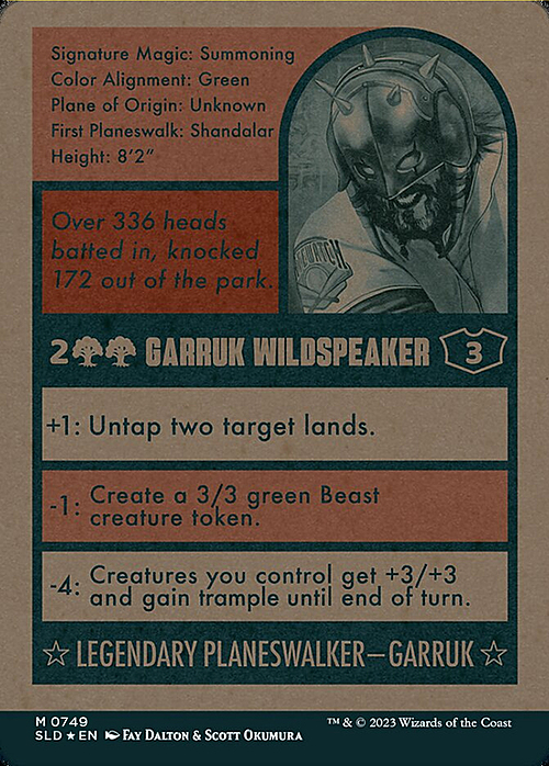 Garruk Wildspeaker Card Back