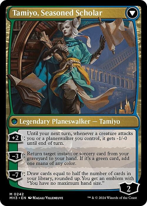 Tamiyo, Inquisitive Student // Tamiyo, Seasoned Scholar Card Back