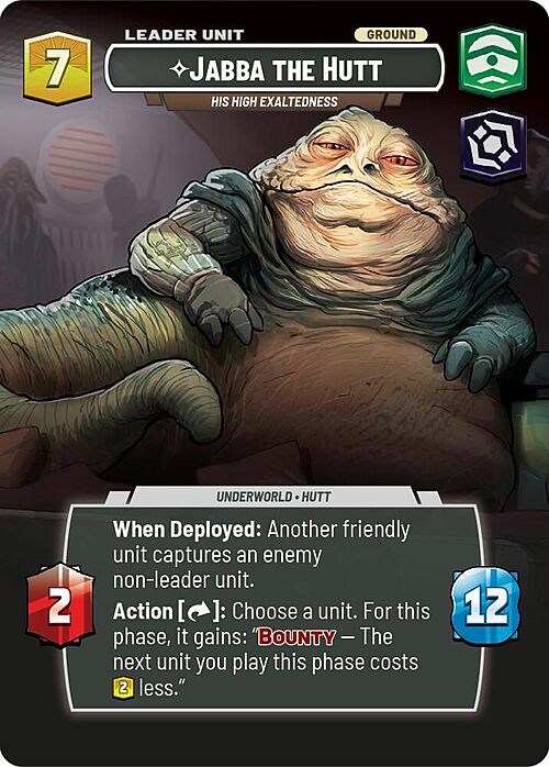 Jabba the Hutt - His High Exaltedness Card Back