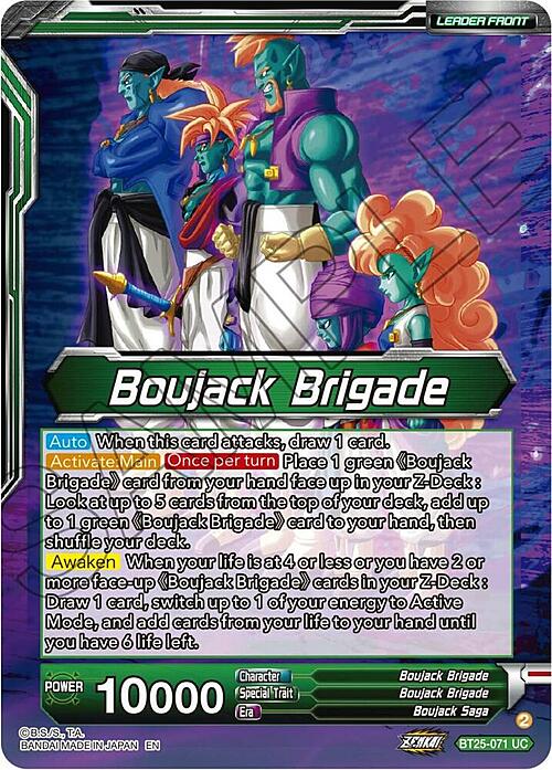 Boujack, Crashing the Tournament // Boujack Brigade Card Back