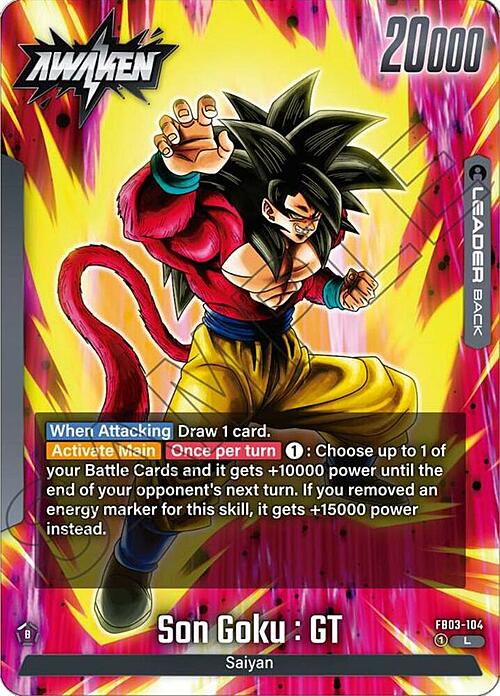 Son Goku : GT Card Back