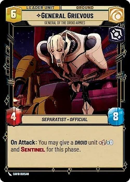 General Grievous - General of the Droid Armies Card Back