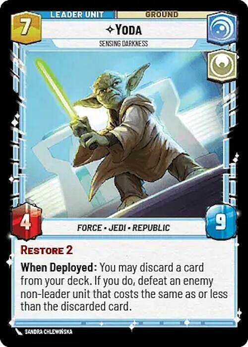 Yoda - Sensing Darkness Card Back