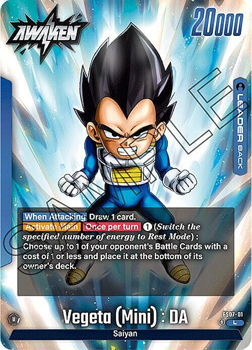 Vegeta (Mini) : DA Card Back