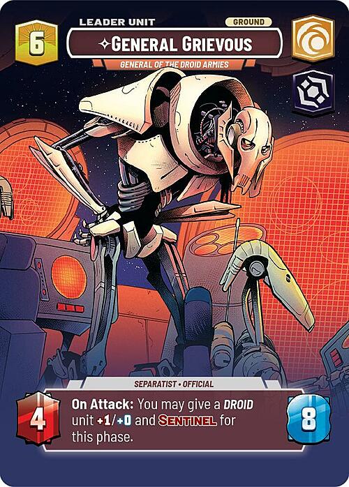 General Grievous - General of the Droid Armies Card Back