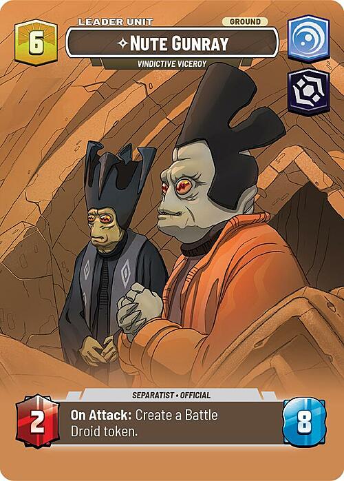 Nute Gunray - Vindictive Viceroy Card Back