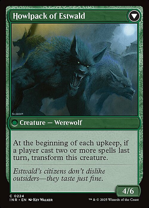 Villagers of Estwald // Howlpack of Estwald Card Back