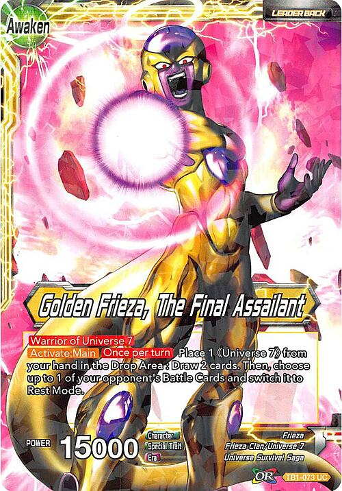 Frieza // Golden Frieza, The Final Assailant Card Back