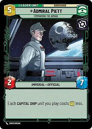 Admiral Piett - Commanding the Armada Card Back