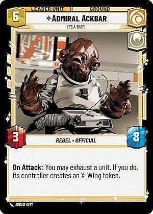 Admiral Ackbar - It's A Trap! Card Back