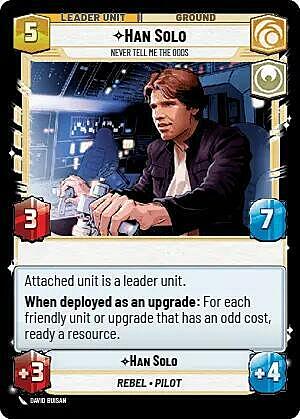 Han Solo - Never Tell Me the Odds Card Back