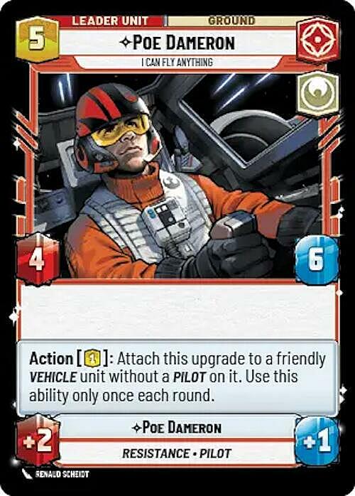 Poe Dameron - I Can Fly Anything Card Back