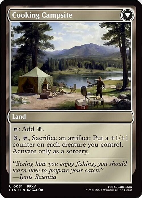 Sidequest: Catch a Fish // Cooking Campsite Card Back