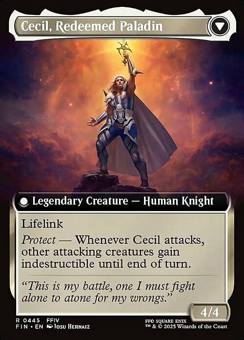 Cecil, Dark Knight // Cecil, Redeemed Paladin Card Back