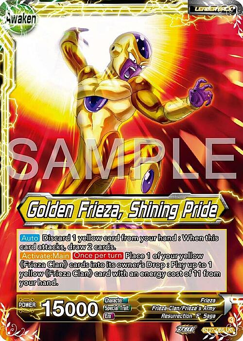 Frieza // Golden Frieza, Shining Pride Card Back