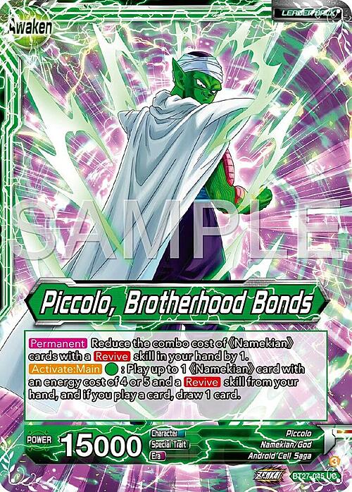 Piccolo // Piccolo, Brotherhood Bonds Card Back