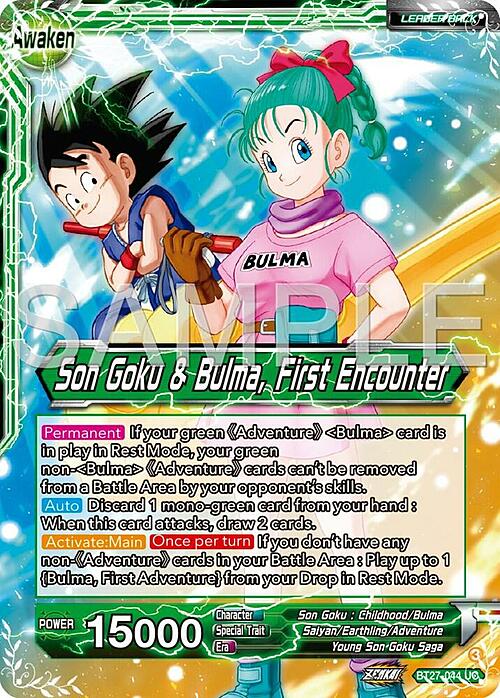 Son Goku // Son Goku & Bulma, First Encounter Card Back