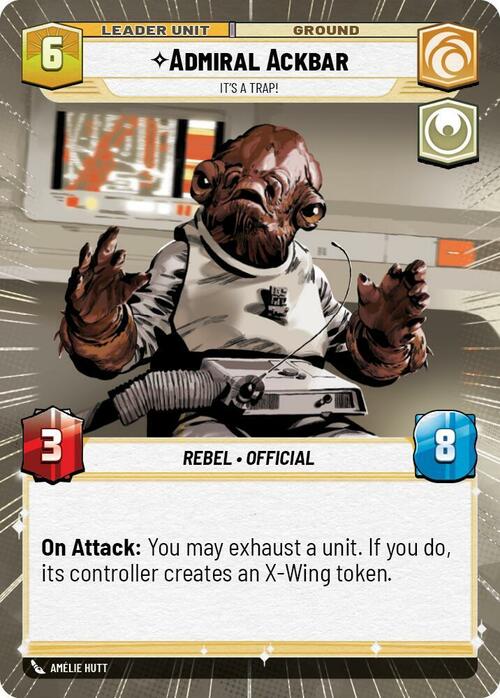 Admiral Ackbar - It's A Trap! Card Back