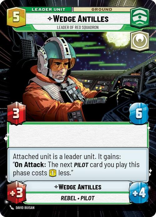 Wedge Antilles - Leader of Red Squadron Card Back