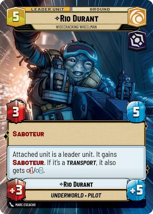 Rio Durant - Wisecrack Wheelman Card Back