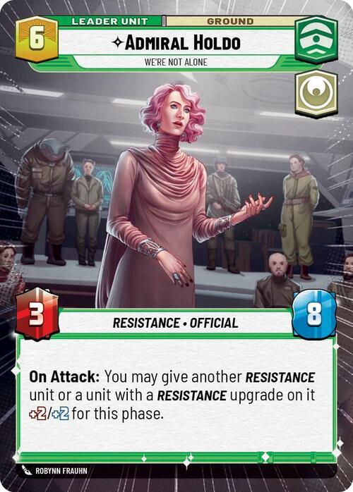 Admiral Holdo - We're Not Alone Card Back
