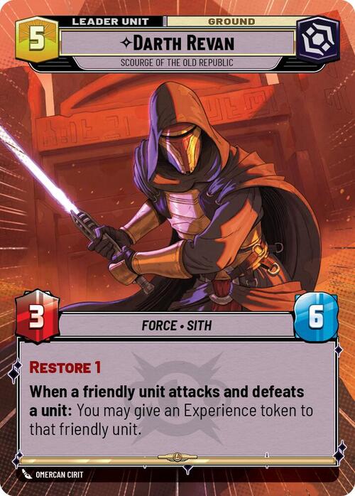 Darth Revan - Scourge of the Old Republic Card Back