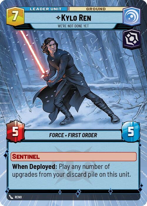 Kylo Ren - We're Not Done Yet Card Back