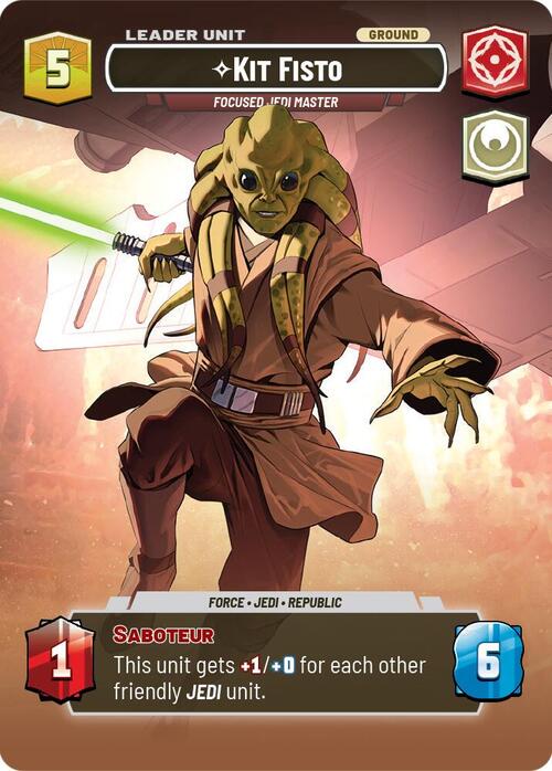 Kit Fisto, Maestro Jedi Concentrato Card Back