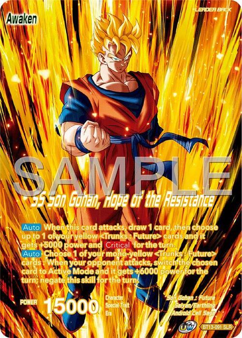 Son Gohan // SS Son Gohan, Hope of the Resistance Card Back